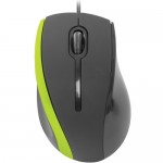 Мышь оптическая Defender MM-340 проводная USB зеленый;черный 52346