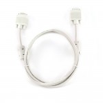 Кабель аудио-видео Cablexpert SVGA 15M - 15M 1.8m белый Bulk 2 феррита экран. CC-PVGA-6