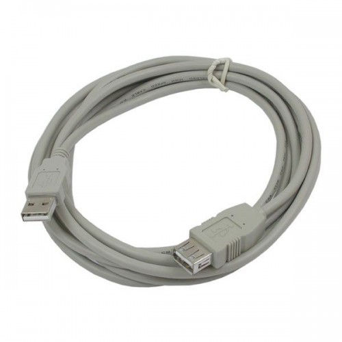 Удлинитель интерфейсный Hama USB2 AM - AF 5m серый H-78400 