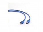 Кабель Gembird USB3 AM - microM 0.5m синий экран CCP-MUSB3-AMBM-0.5M