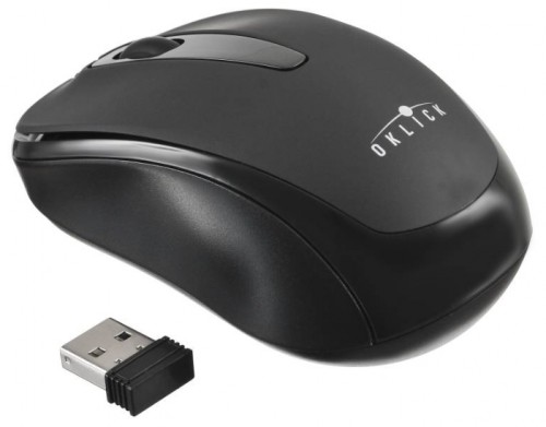 Мышь оптическая Oklick 405MW беспроводная USB черный SH-668 