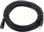 Удлинитель аудио-видео Vcom JACK 3.5M - 3.5F 1.5m черный VAV7179-1.5M