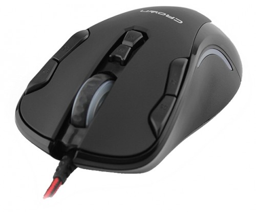 Мышь оптическая Crown CMXG-804 проводная USB черный CM000001352 