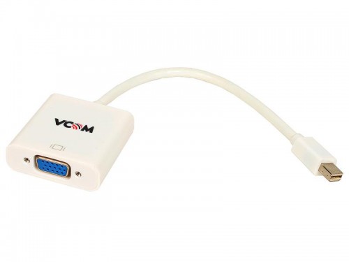 Кабель аудио-видео Vcom DP miniM - SVGA 15M 0.2m белый VHD6070 
