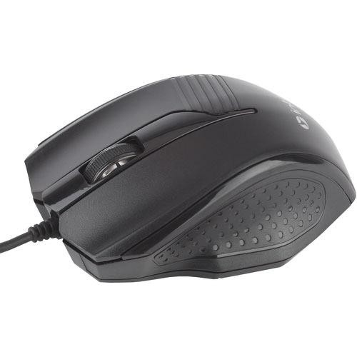 Мышь оптическая Intro MU150 проводная USB черный 