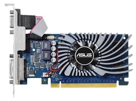 Видеокарта Asus NVIDIA GeForce GT 730 2Gb 902 МГц PCI-E 2.0 RET GT730-2GD5-BRK видеокарта NVIDIA GeForce GT 7302048 Мб видеопамяти GDDR5частота ядра/памяти: 902/5010 МГцразъемы DVI, HDMI, VGAподдержка DirectX 12, OpenGL 4.4работа с 3 мониторами