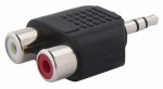Переходник аудио-видео JACK 3.5M - RCA 2xF