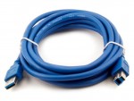 Кабель интерфейсный Vcom USB3 AM - BM 1.8m синий Bulk VUS7070-1.8M