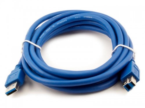 Кабель интерфейсный Vcom USB3 AM - BM 1.8m синий Bulk VUS7070-1.8M 